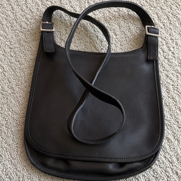Coach Handbags - Coach Black Leather Shoulder Bag